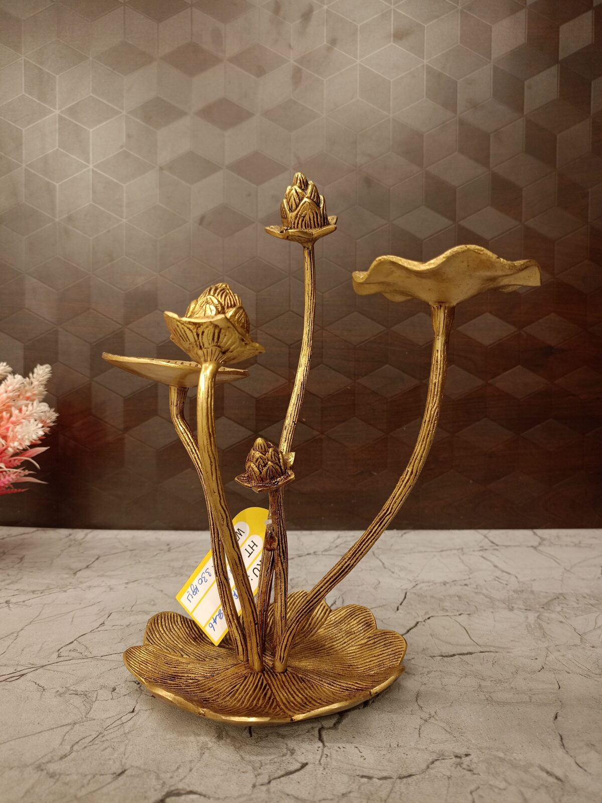 brass lotus leaf buds home decor gift vgocart coimbatore india3 scaled