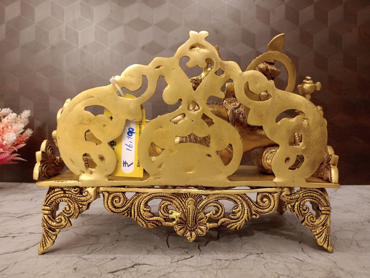 brass sleeping ganesha idol pooja gift vgocart coimbatore india1 scaled