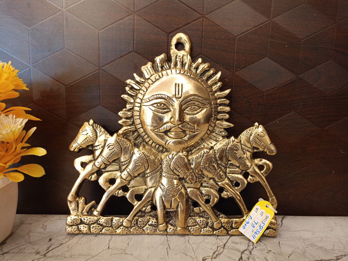 brass-sun-face-horse