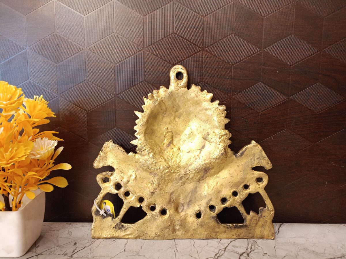 Sun face wall mount horse pooja vastu vgocart coimbatore india2 scaled