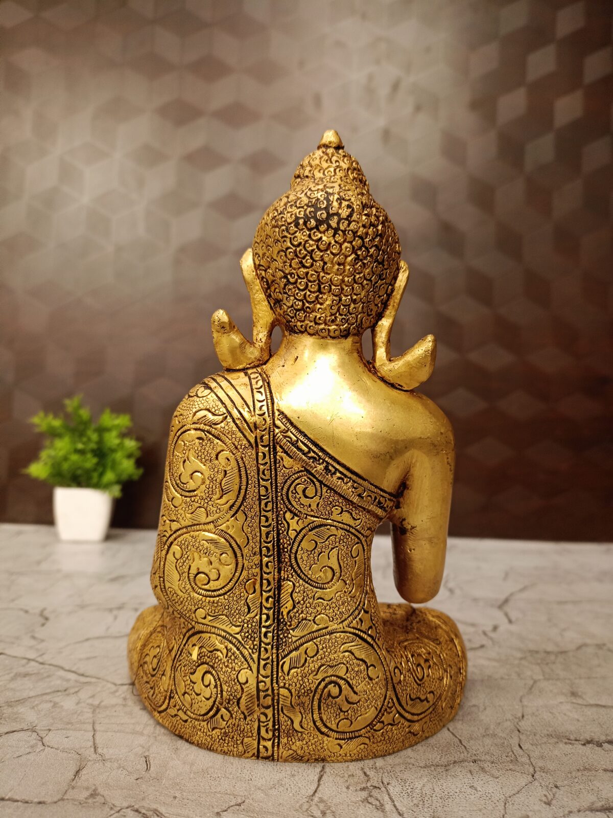 brass buddha idol home decor gift vgocart coimbatore india1 scaled