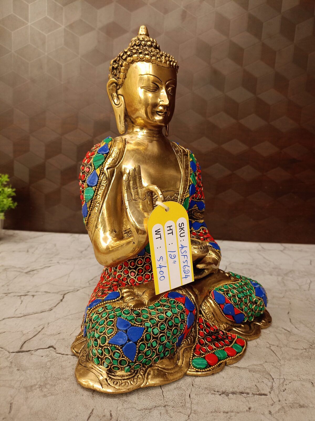 brass buddha stone finish pooja gift vgocart coimbatore india2 scaled