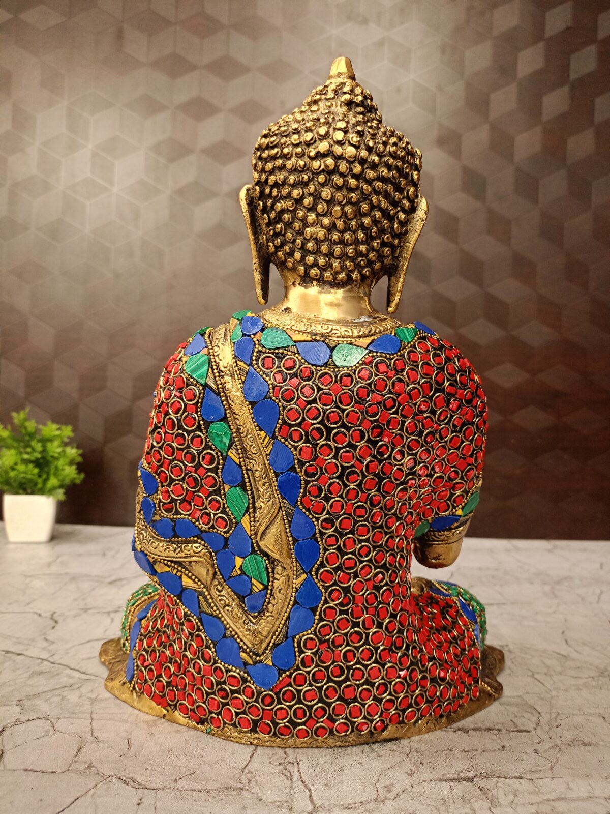 brass buddha stone finish pooja gift vgocart coimbatore india3 scaled