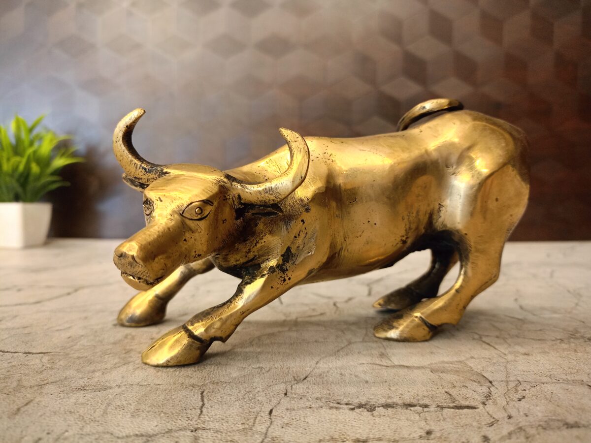 brass bull idol gift home decor vgocart coimbatore india scaled