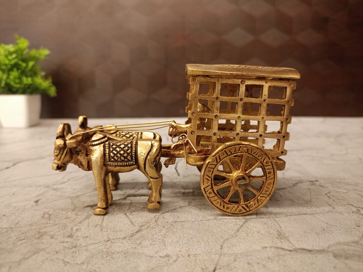 brass bullockcart idol pooja gift vgocart coimbatore india2 scaled