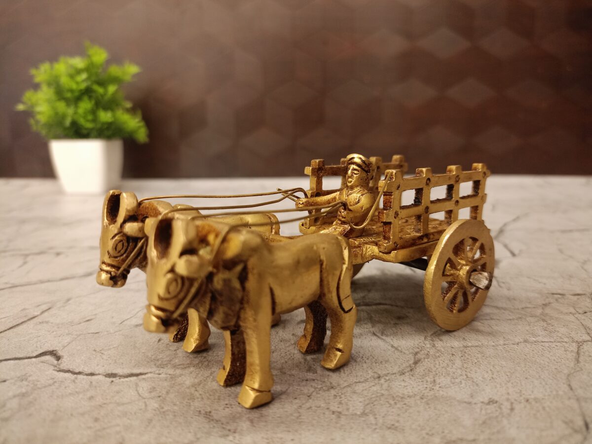 brass bullockcart idol pooja gift vgocart coimbatore india3 scaled