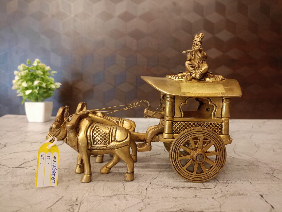 brass bullockcart idol vgocart coimbatore india scaled