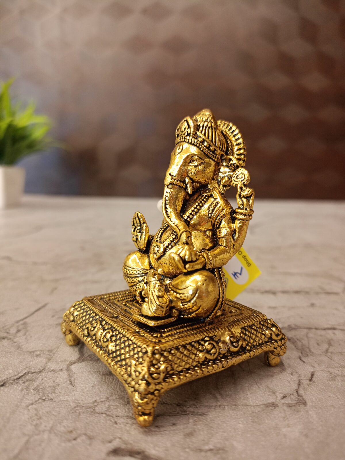 brass chowki ganesha pooja gift antique coimbatore india scaled