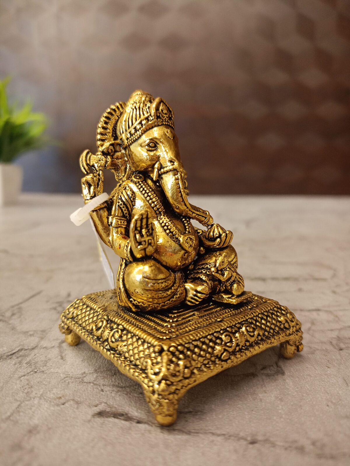 brass chowki ganesha pooja gift antique coimbatore india3 scaled