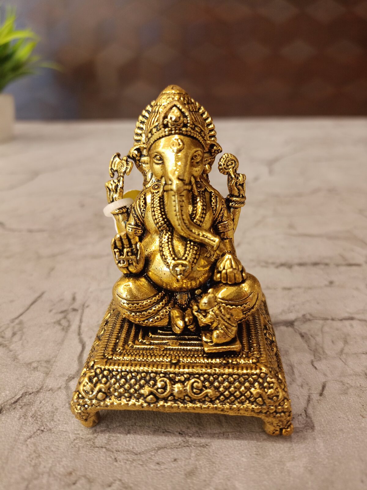 brass chowki ganesha pooja gift antique coimbatore india5 scaled