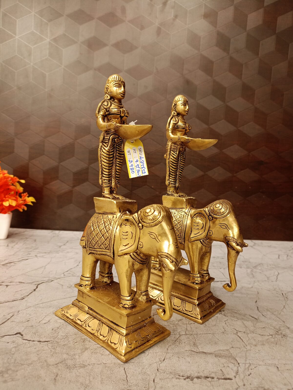 brass elephant idol pooja gift home decor vgocart coimbatore india1 scaled