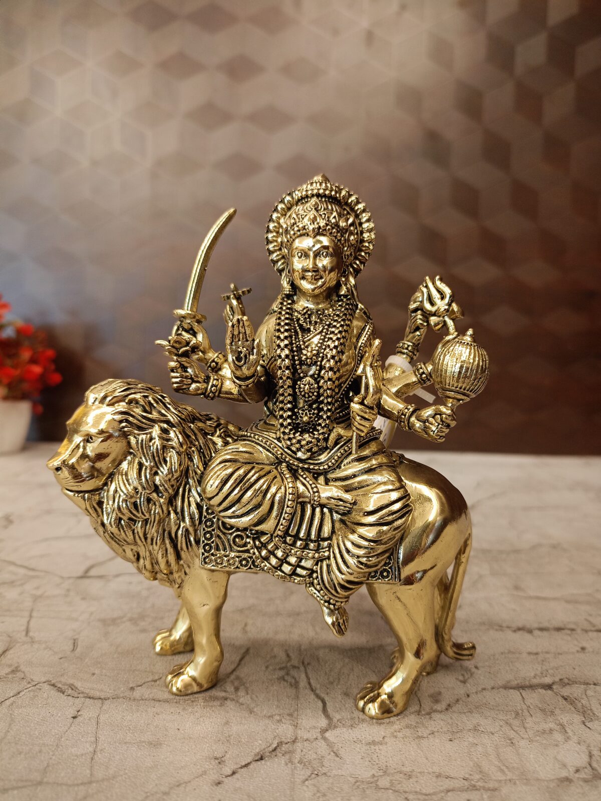 brass fine art durgai amman idol pooja gift vgocart coimbatore india scaled