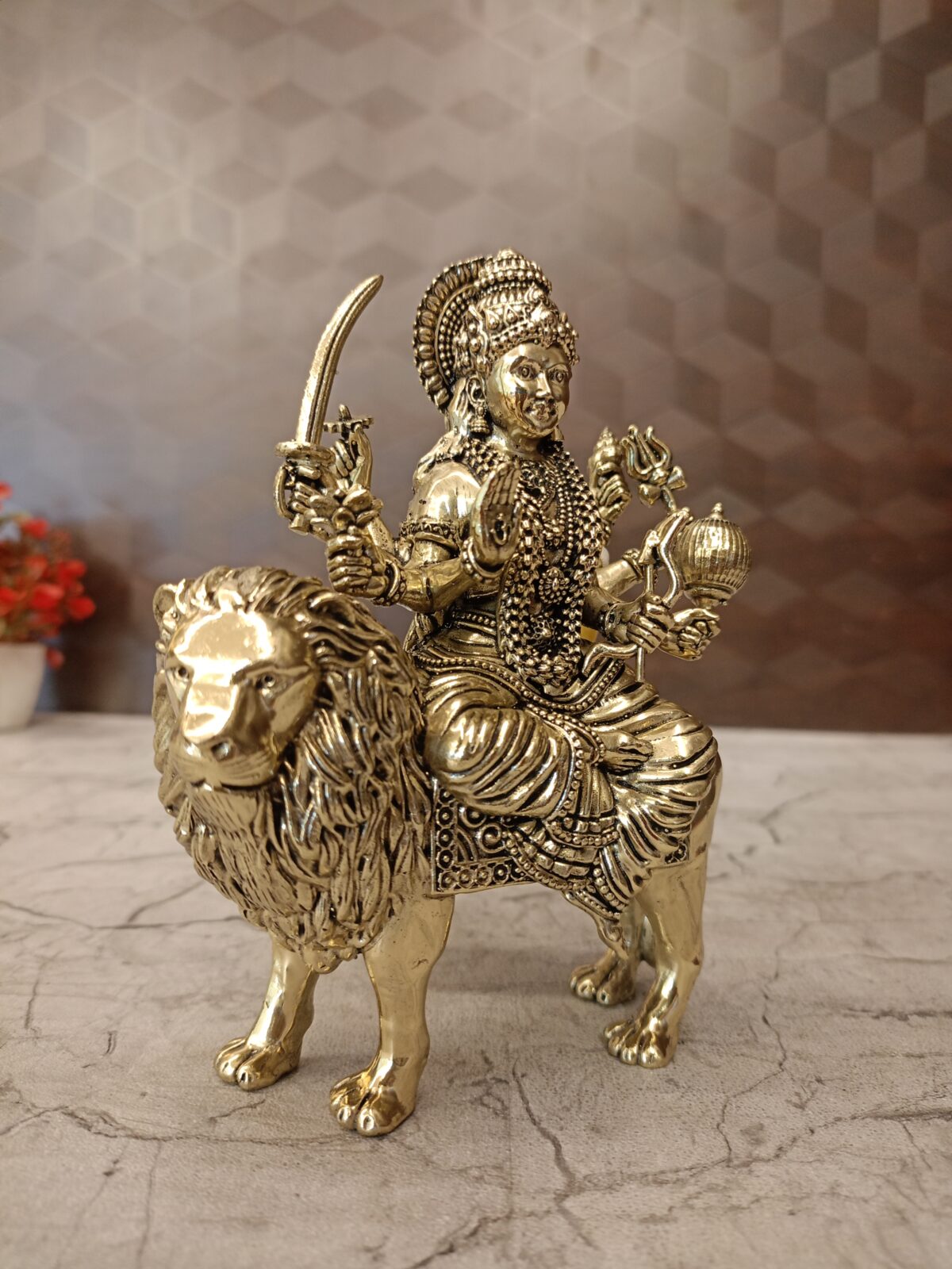 brass fine art durgai amman idol pooja gift vgocart coimbatore india2 scaled