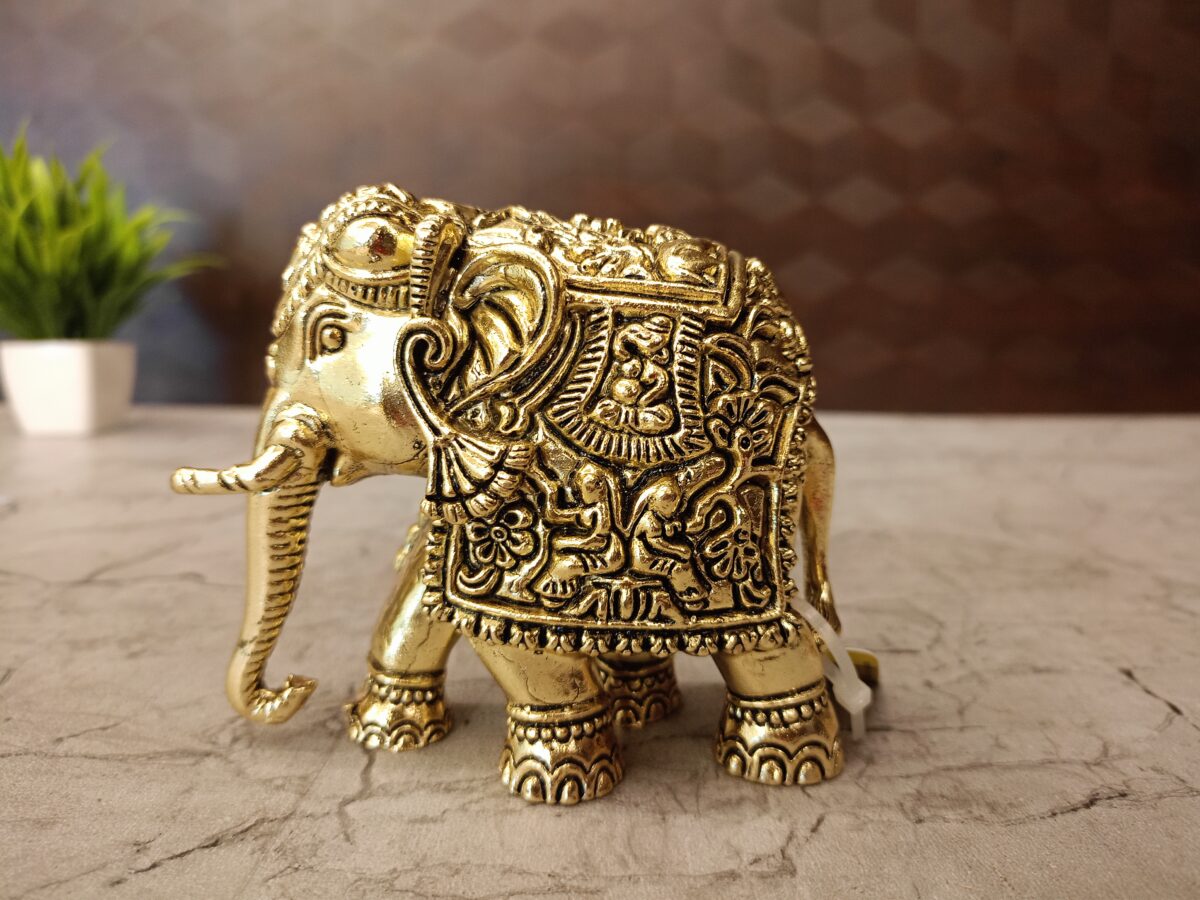 brass fine art elephant idol pooja gift vgocart coimbatore india scaled