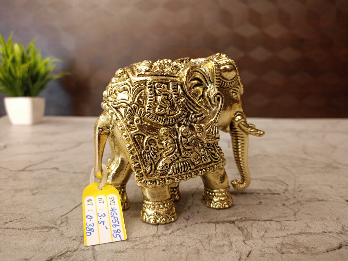 brass fine art elephant idol pooja gift vgocart coimbatore india1 scaled