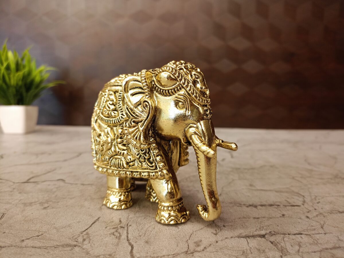 brass fine art elephant idol pooja gift vgocart coimbatore india2 scaled