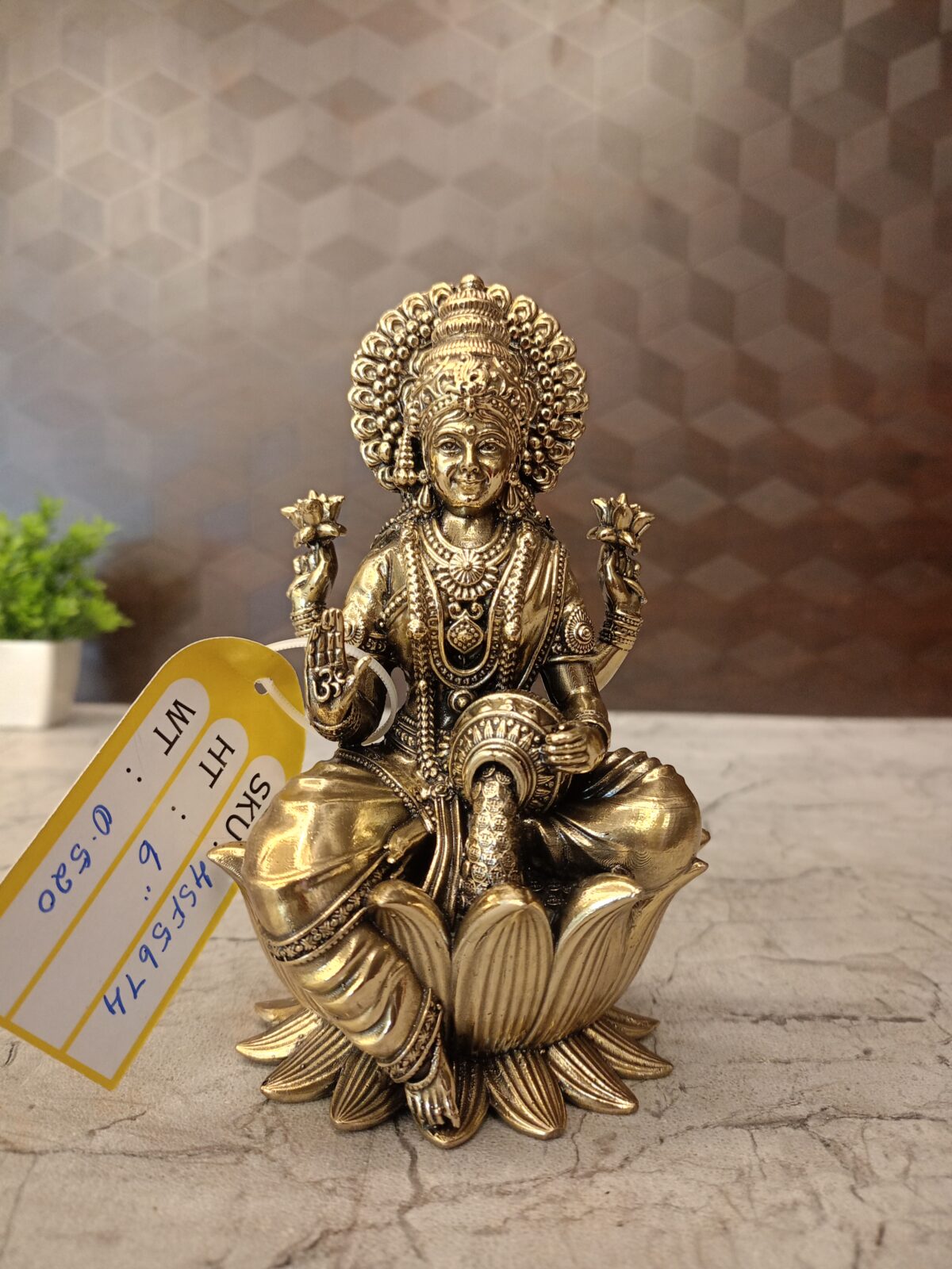 brass fine art lakshmi sitting lotus pooja gift vgocart coimbatore india scaled