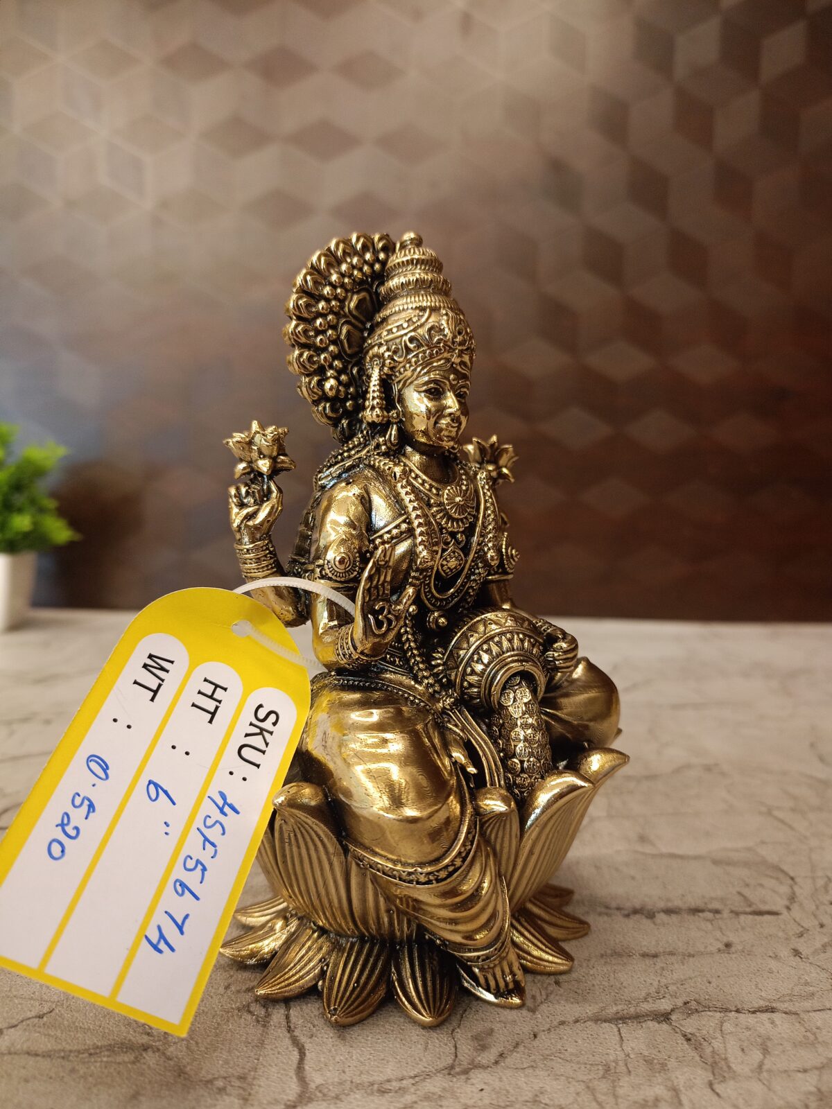 brass fine art lakshmi sitting lotus pooja gift vgocart coimbatore india2 scaled