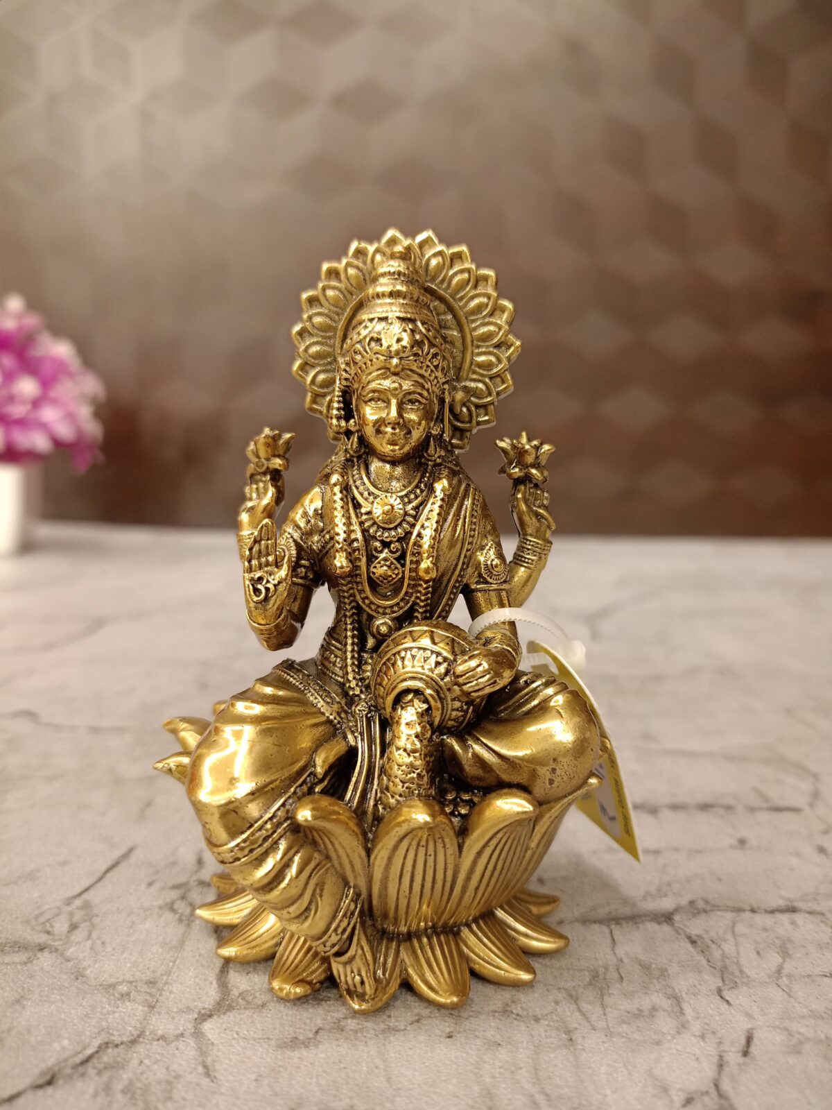 brass fine art lotus lakshmi idol pooja gift vgocart coimbatore india scaled