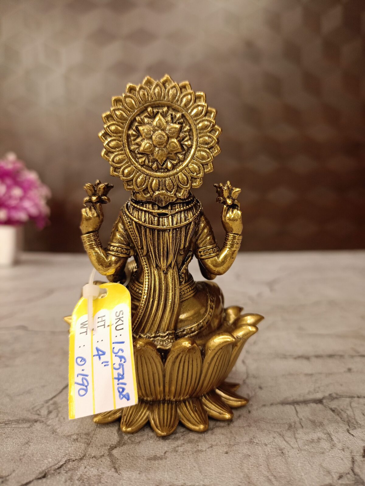 brass fine art lotus lakshmi idol pooja gift vgocart coimbatore india3 scaled