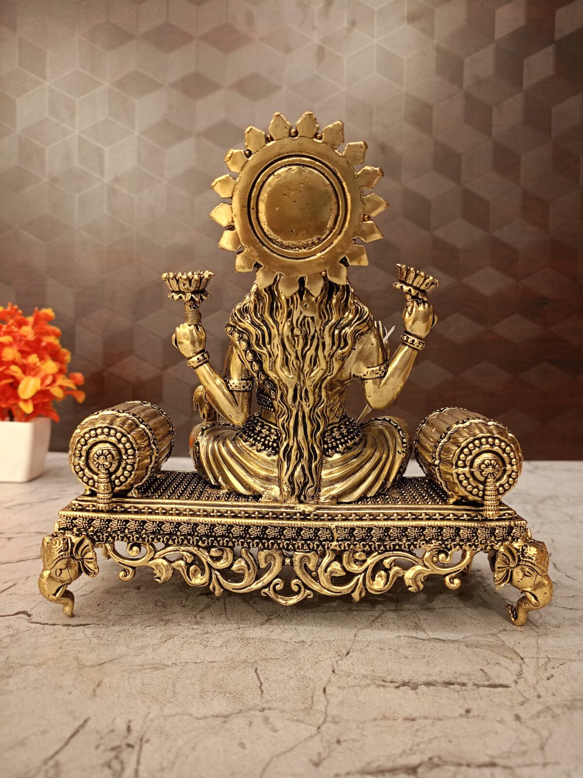 brass fine art lotus lakshmi statue pooja gift vgocart coimbatore india scaled
