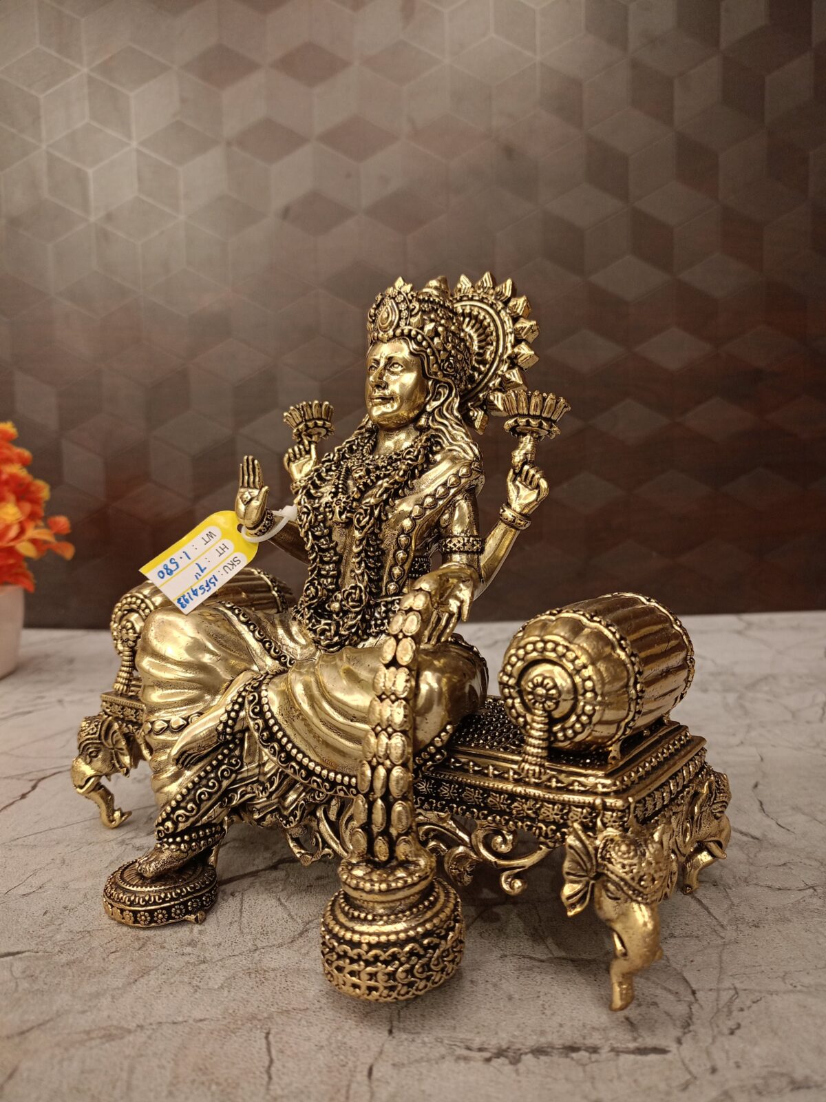 brass fine art lotus lakshmi statue pooja gift vgocart coimbatore india2 scaled