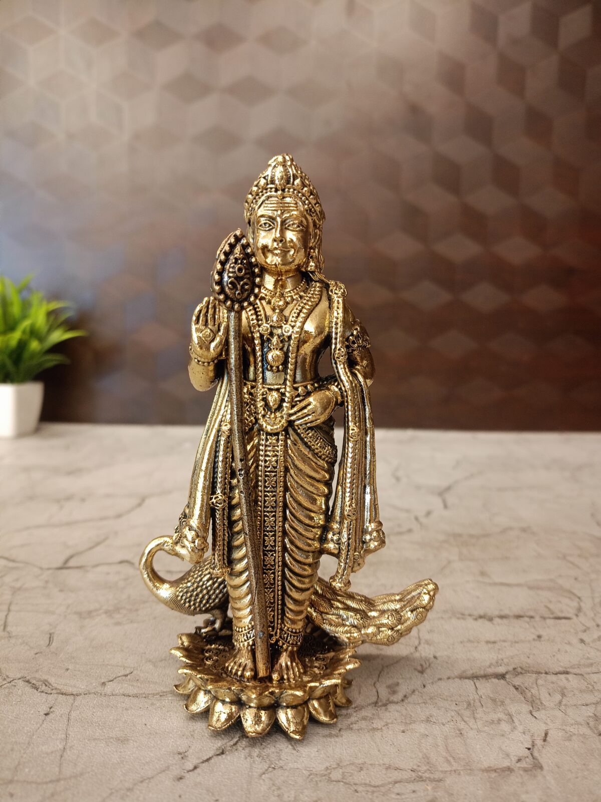 brass fine art murugan idol pooja gift vgocart coimbatore india scaled