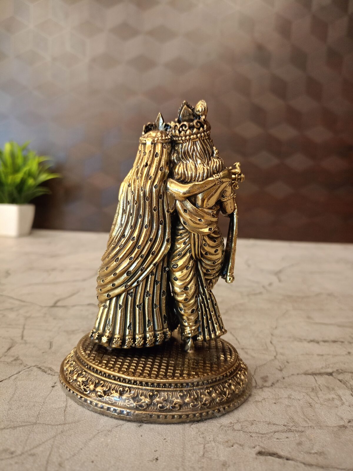 brass fine art radha krishna idol pooja gift vgocart coimbatore india3 scaled