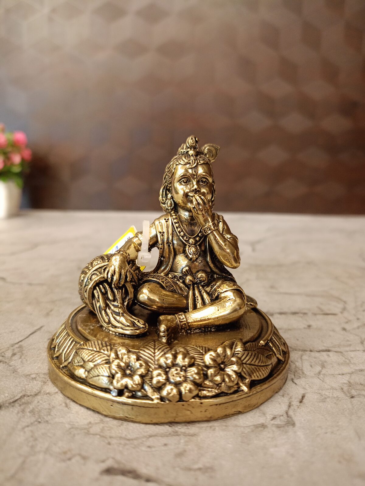 brass fine art vennai krishna idol pooja gift vgocart coimbatore india scaled