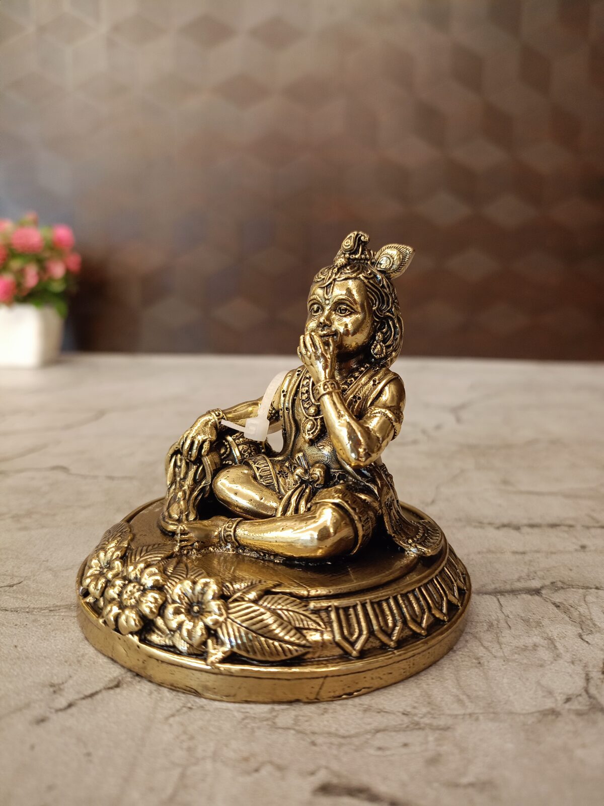 brass fine art vennai krishna idol pooja gift vgocart coimbatore india1 scaled