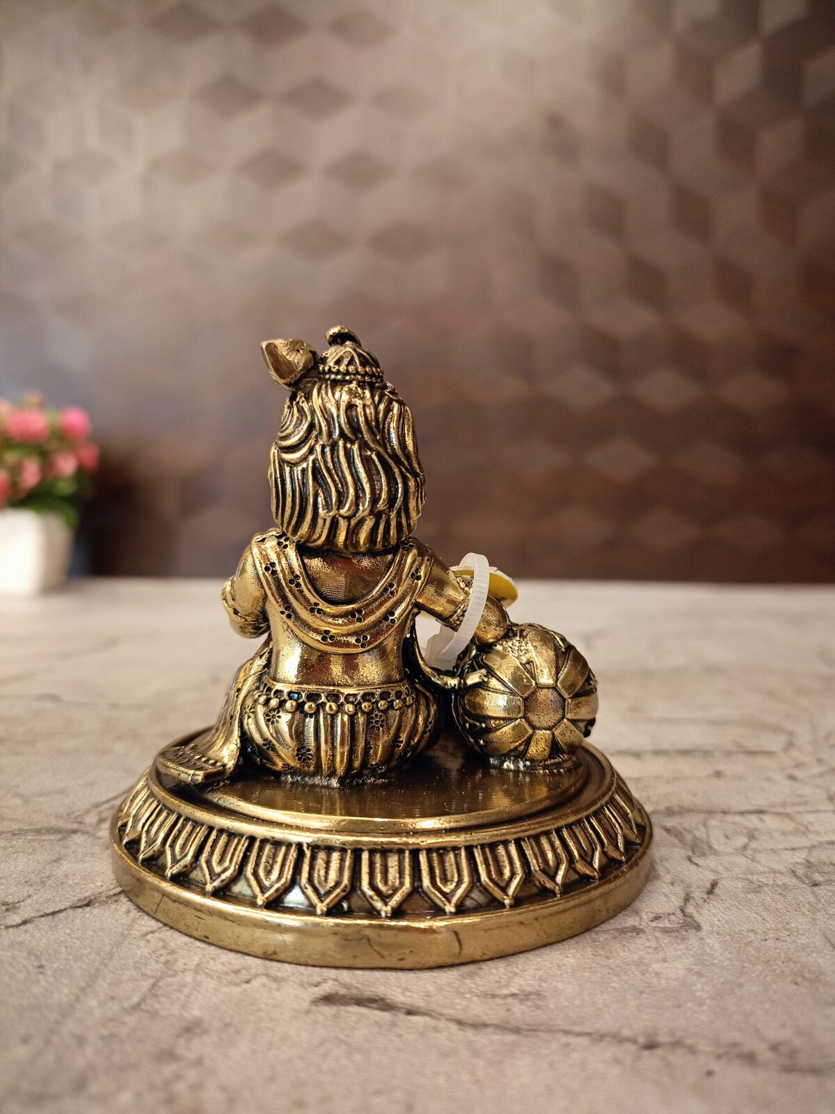 brass fine art vennai krishna idol pooja gift vgocart coimbatore india3 scaled