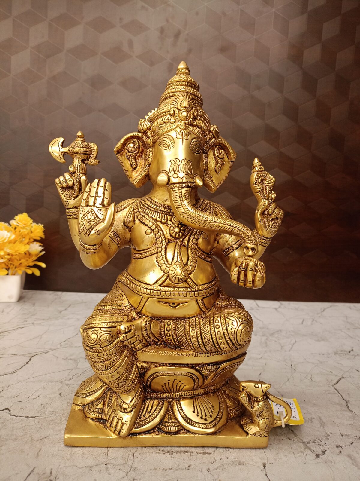 brass ganesha idol pooja gift antique handicraft idol coimbatore india scaled