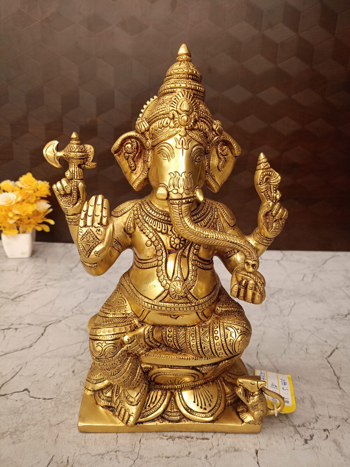 brass ganesha idol pooja gift antique handicraft idol coimbatore india1 scaled