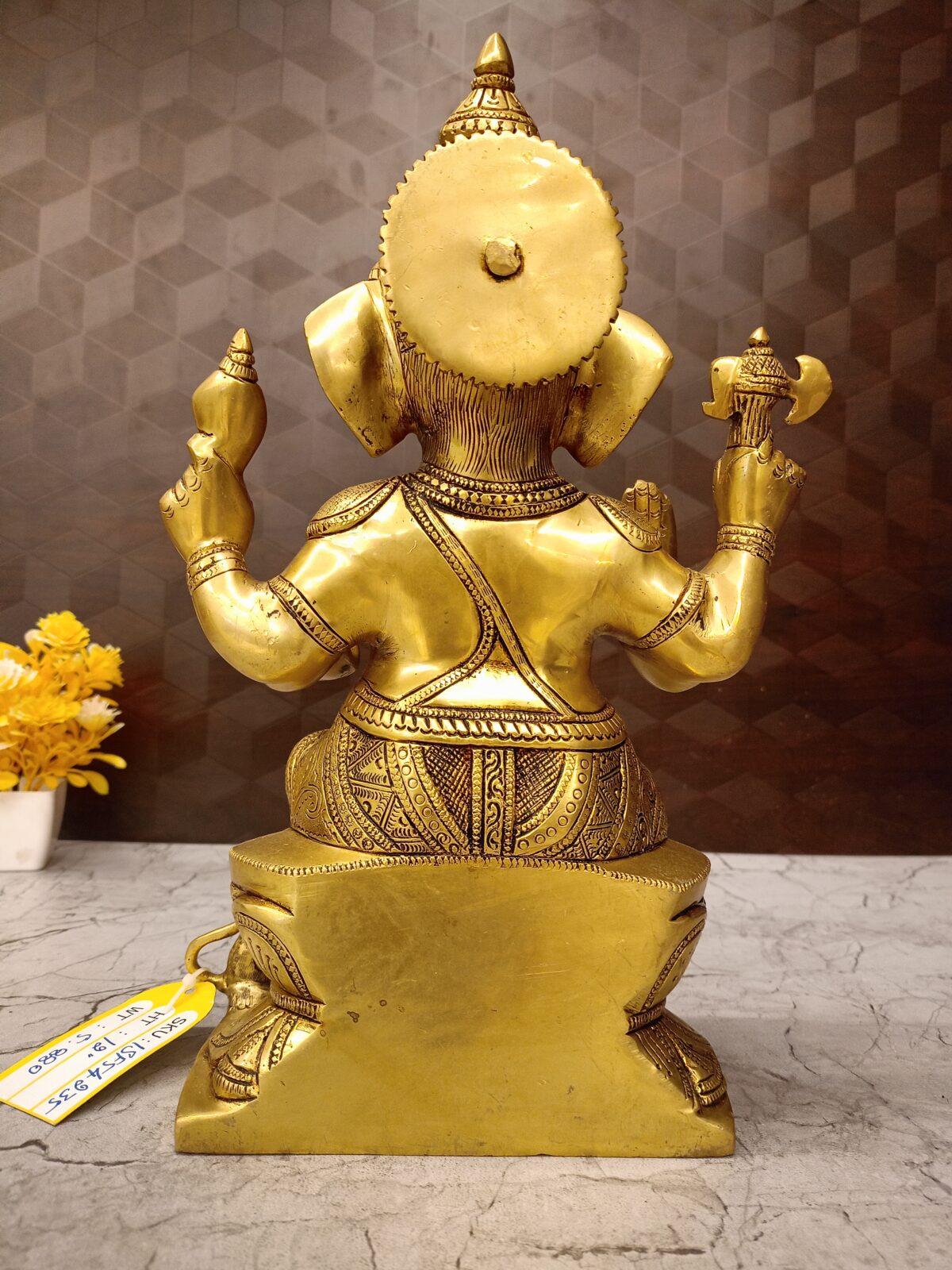 brass ganesha idol pooja gift antique handicraft idol coimbatore india3 scaled