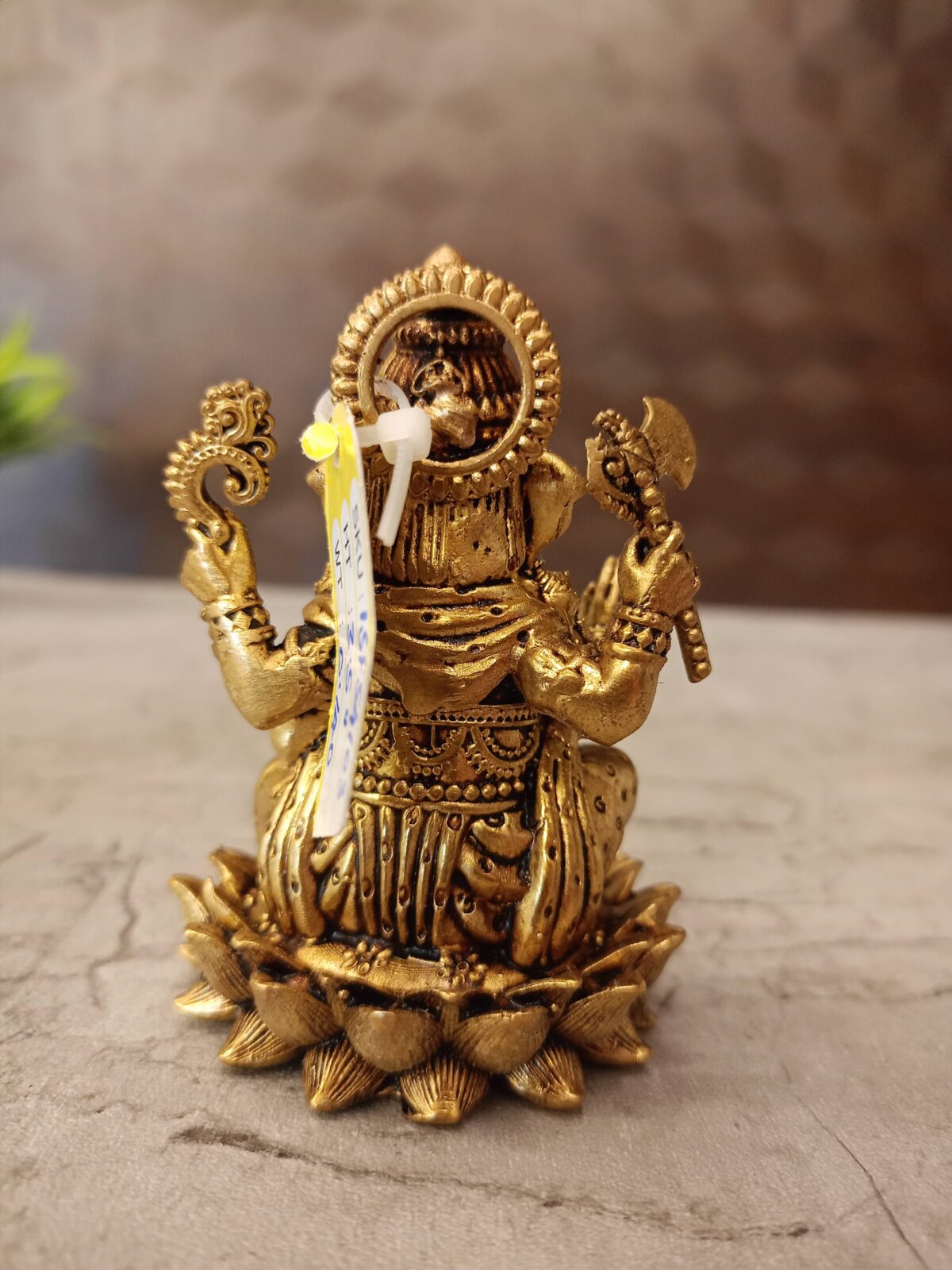brass ganesha lotus base pooja gift vgocart coimbatore india scaled