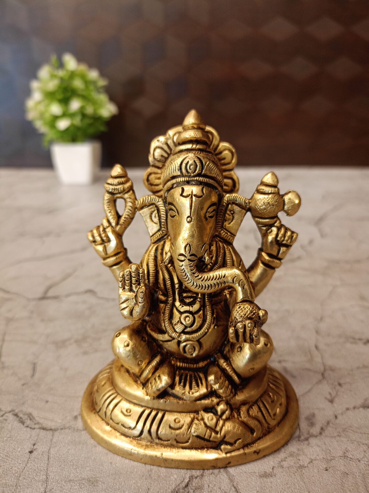 brass ganesha statue pooja gift vgocart coimbatore india1 scaled