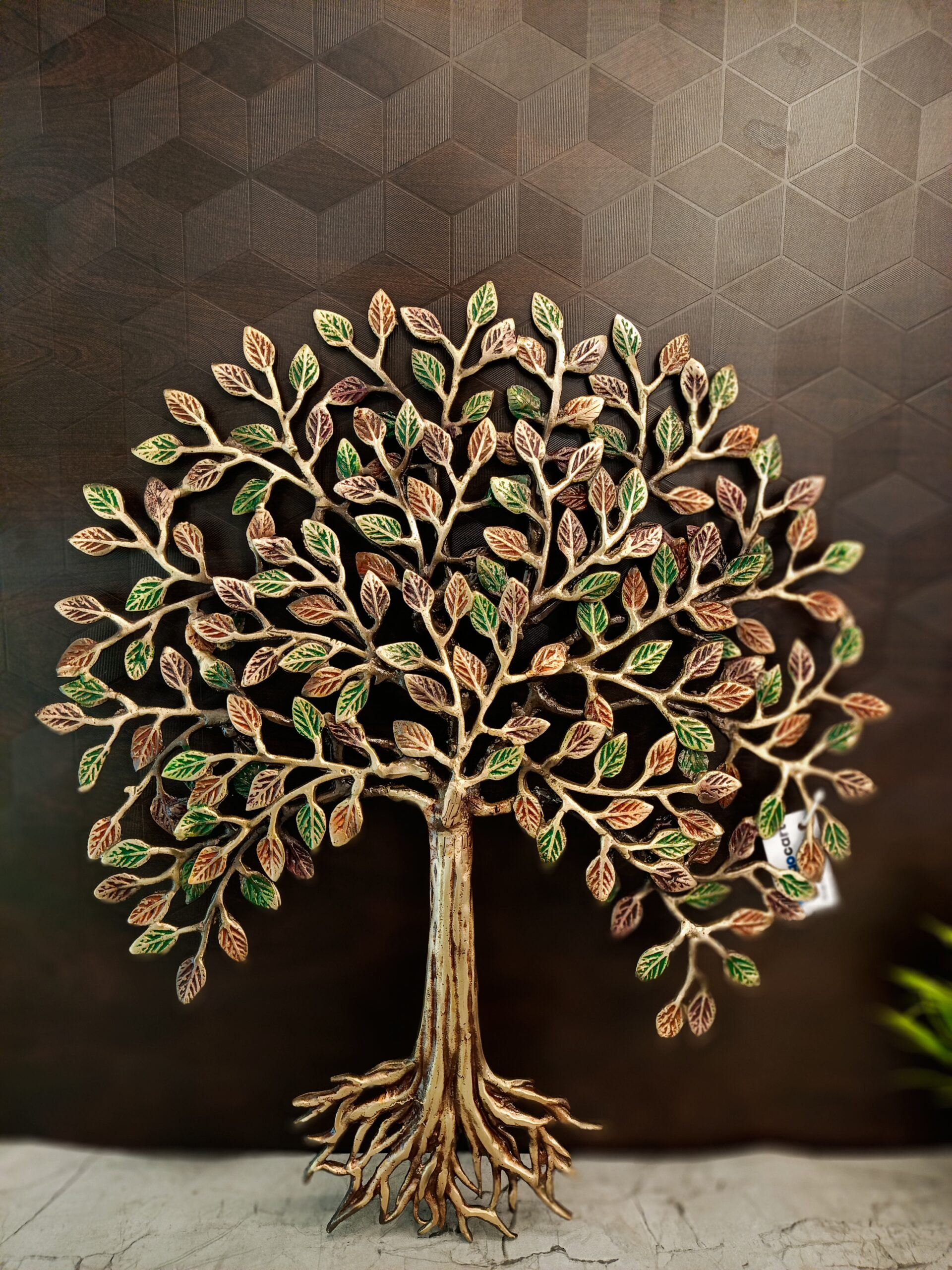 oplus_1072 Brass Karpgavirsham Tree 19" - Image 1