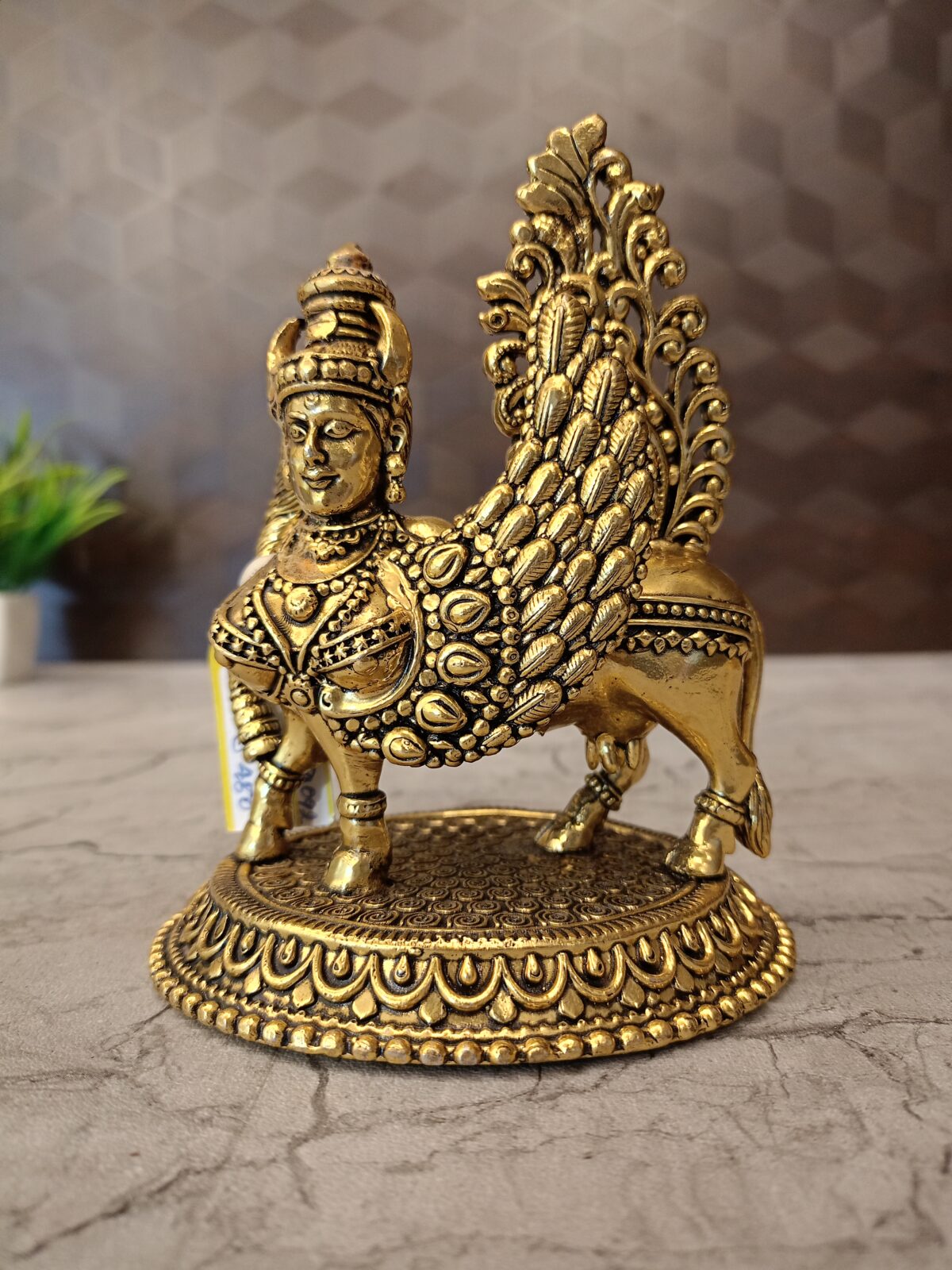 brass kamadenu idol pooja gift vgocart coimbatore india scaled