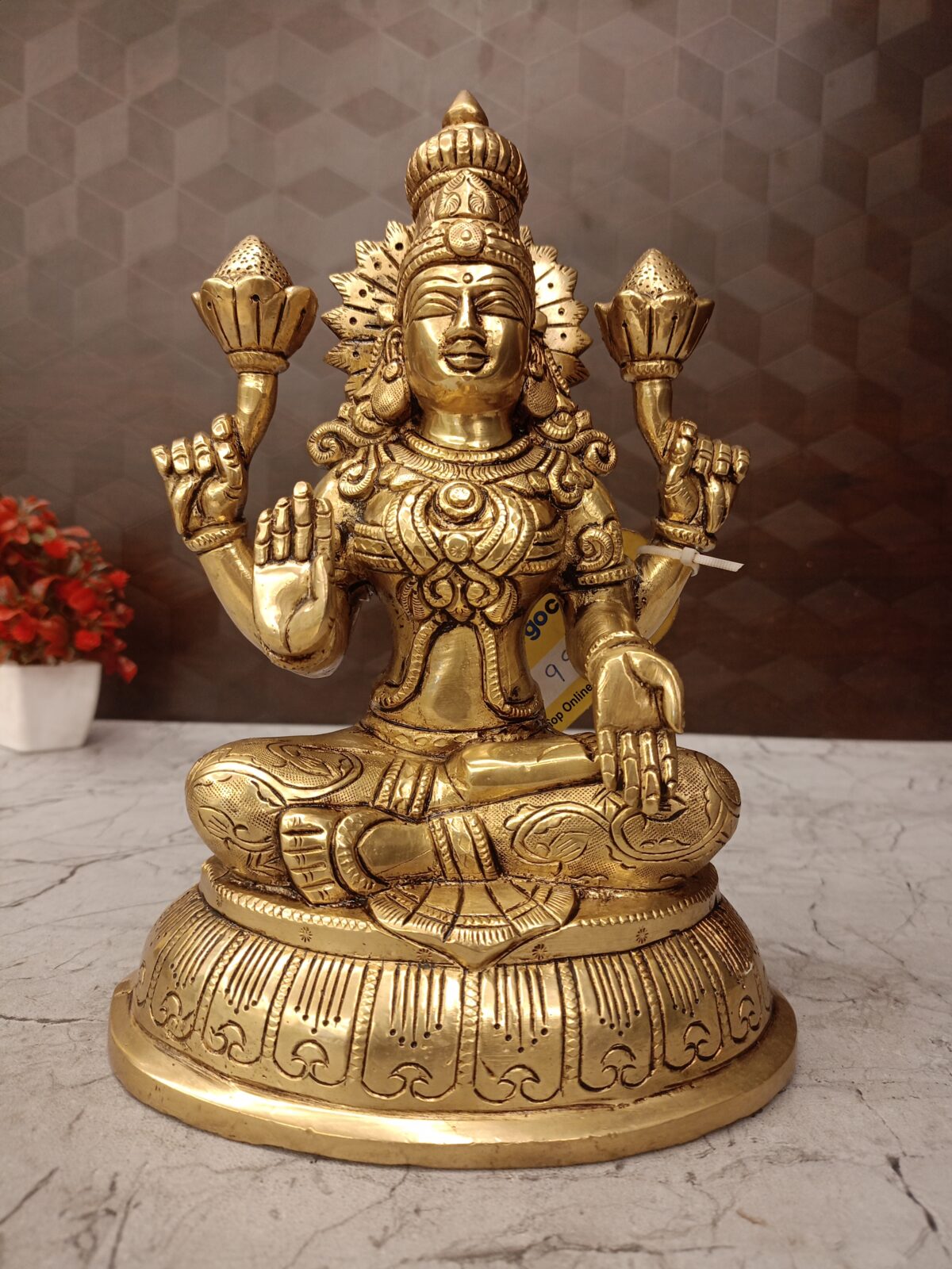 brass lakshmi idol pooja gift antique coimbatore india scaled