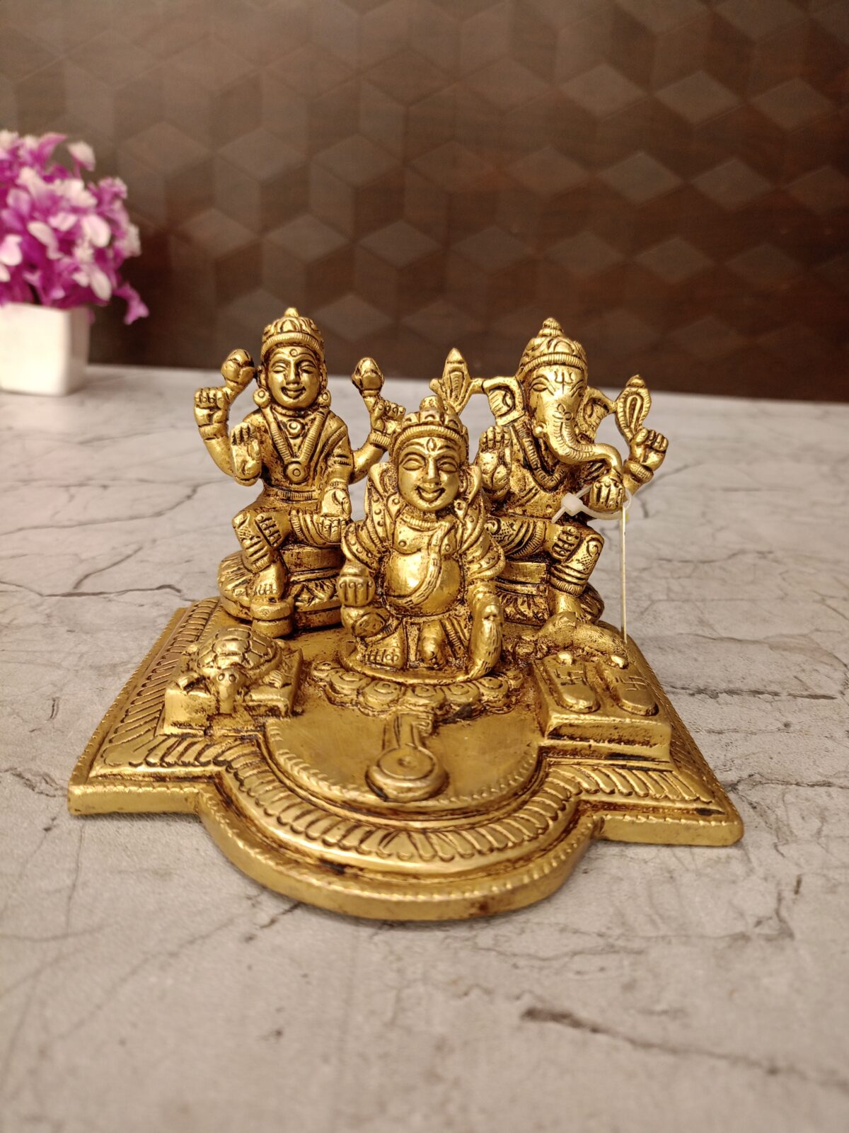 brass lakshmi kuberar ganesha idol pooja gift vgocart coimbatore india scaled
