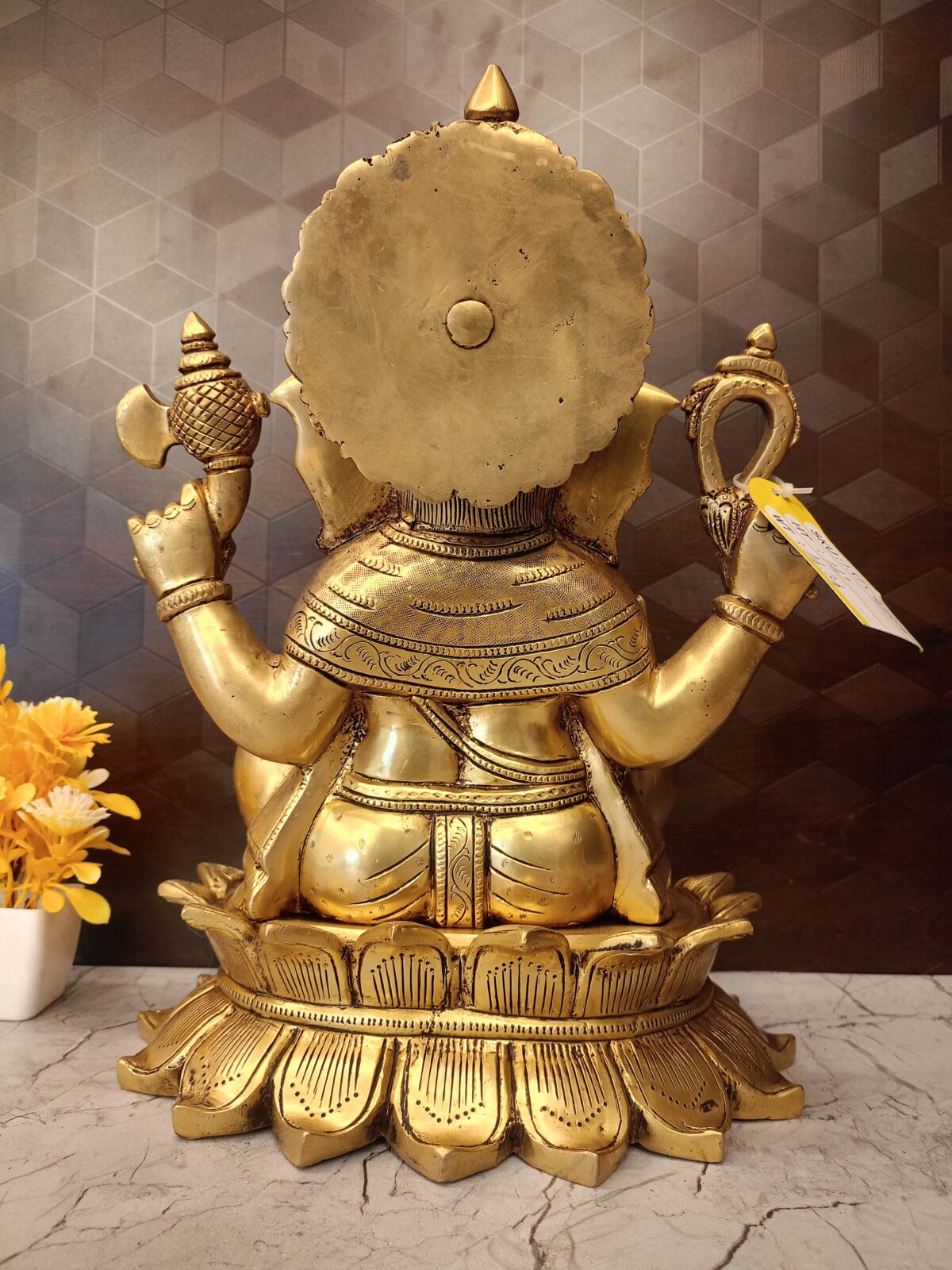 brass lotus ganesha pooja gift antique handicraft idol vgocart coimbatore india4 scaled