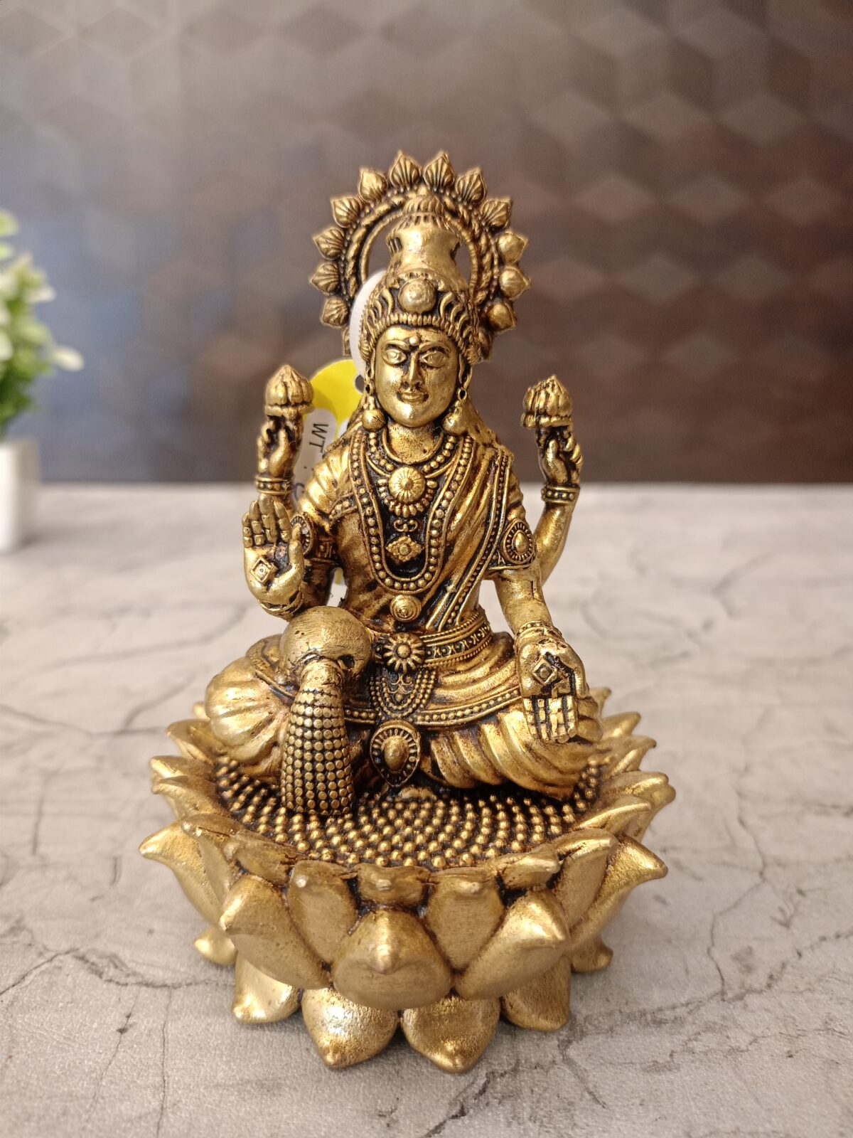 brass lotus lakshmi statue pooja gift vgocart coimbatore india scaled