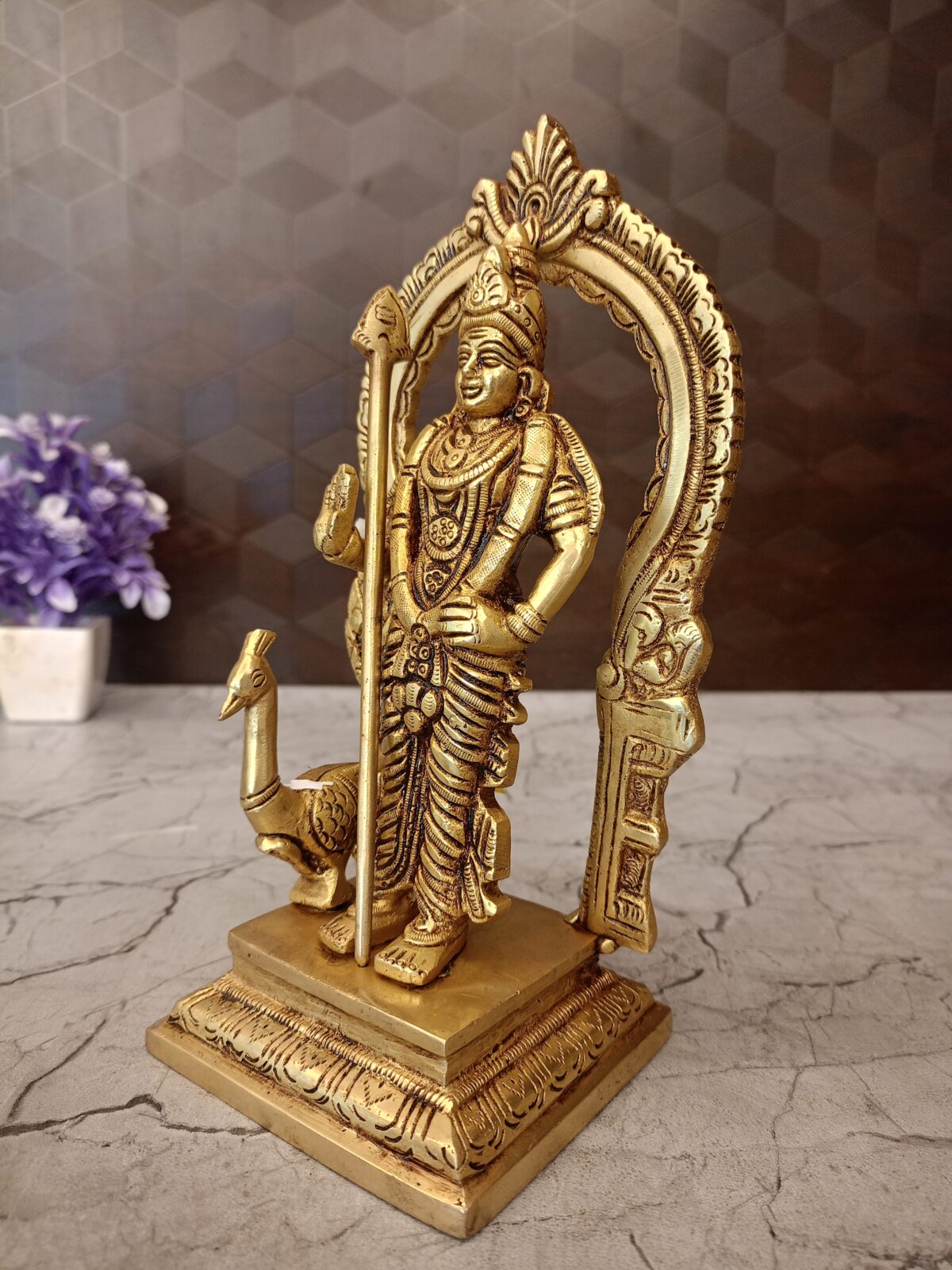 brass murugan idol arch pooja gift vgocart coimbatore india1 scaled