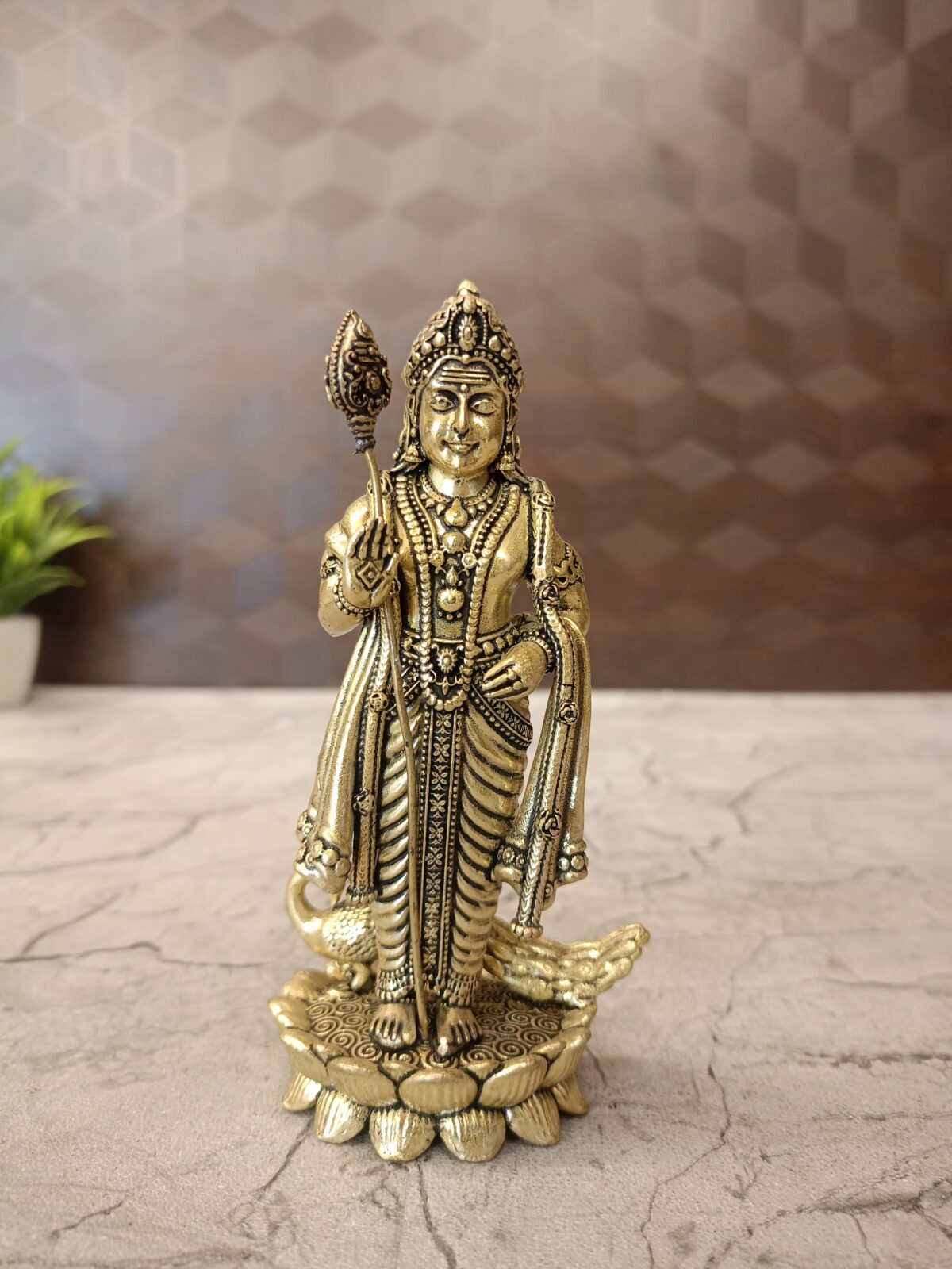 brass murugan idol fine art pooja gift vgocart coimbatore india scaled
