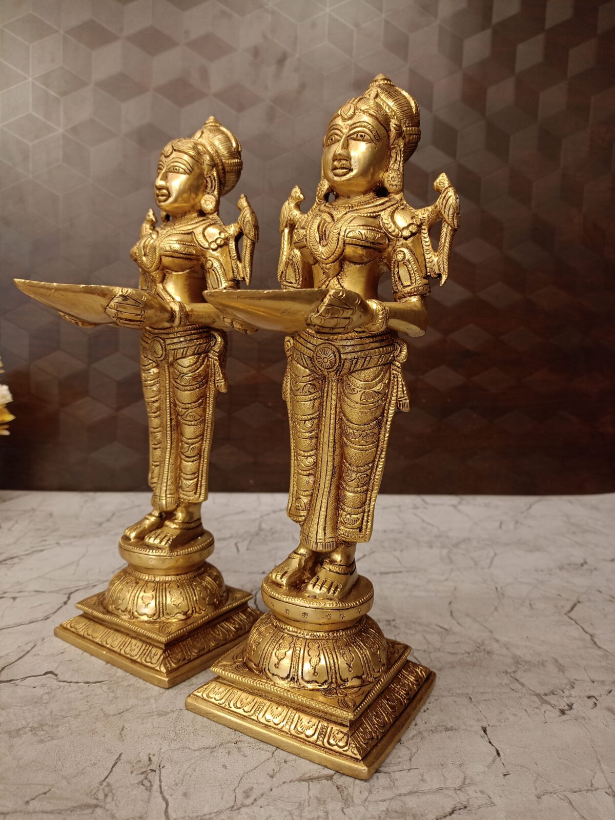 brass paavai diya pooja gift antique handicraft idol coimbatore india1 scaled