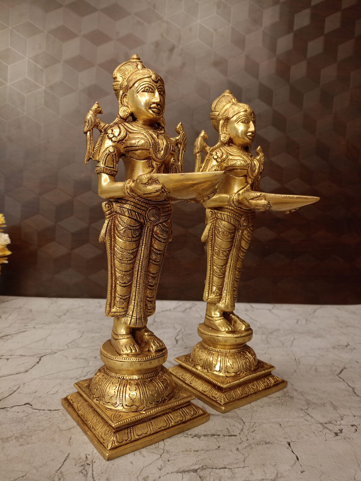 brass paavai diya pooja gift antique handicraft idol coimbatore india2 scaled