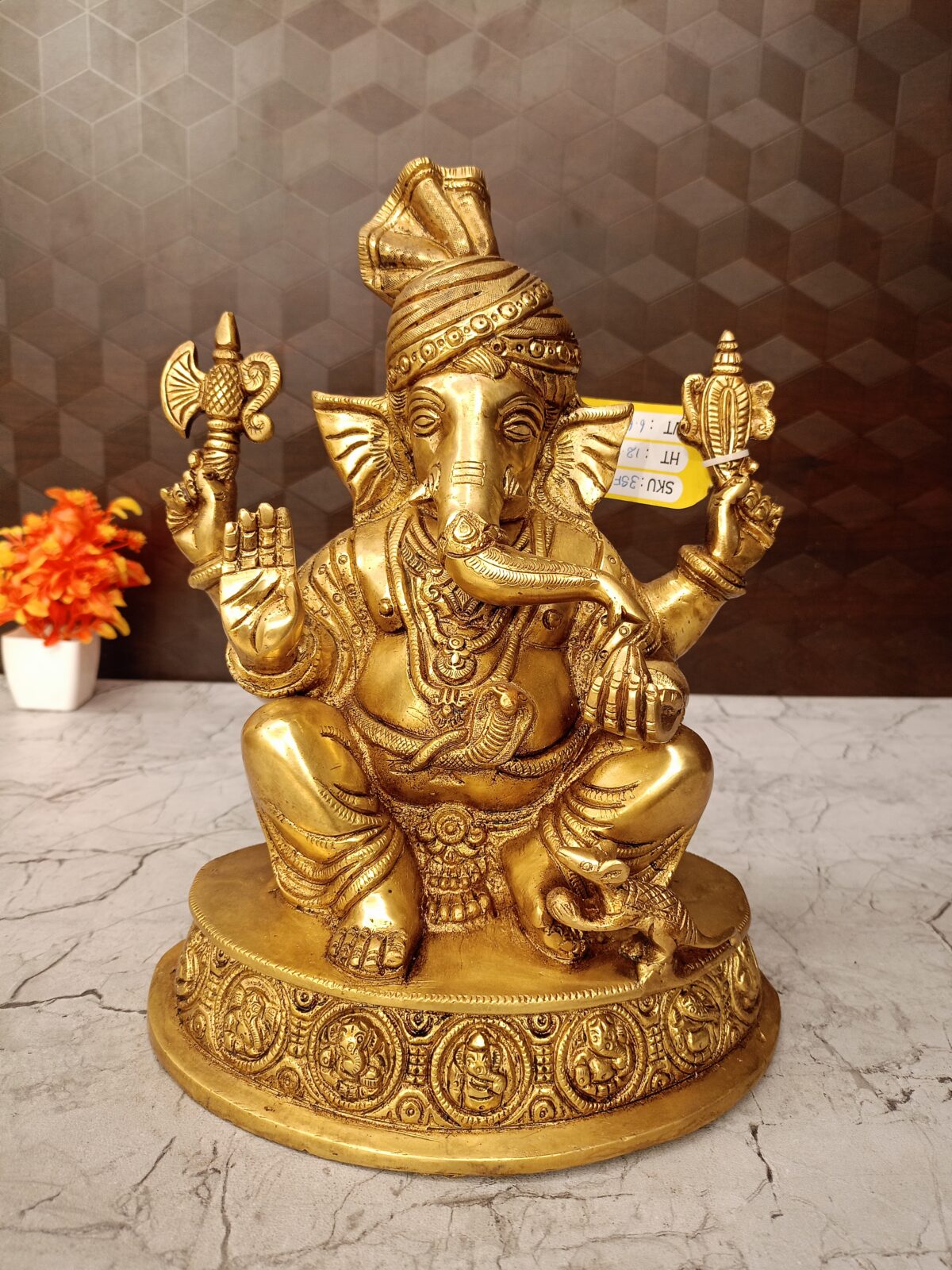 brass pagadi ganesha idol pooja gift vgocart coimbatore india scaled
