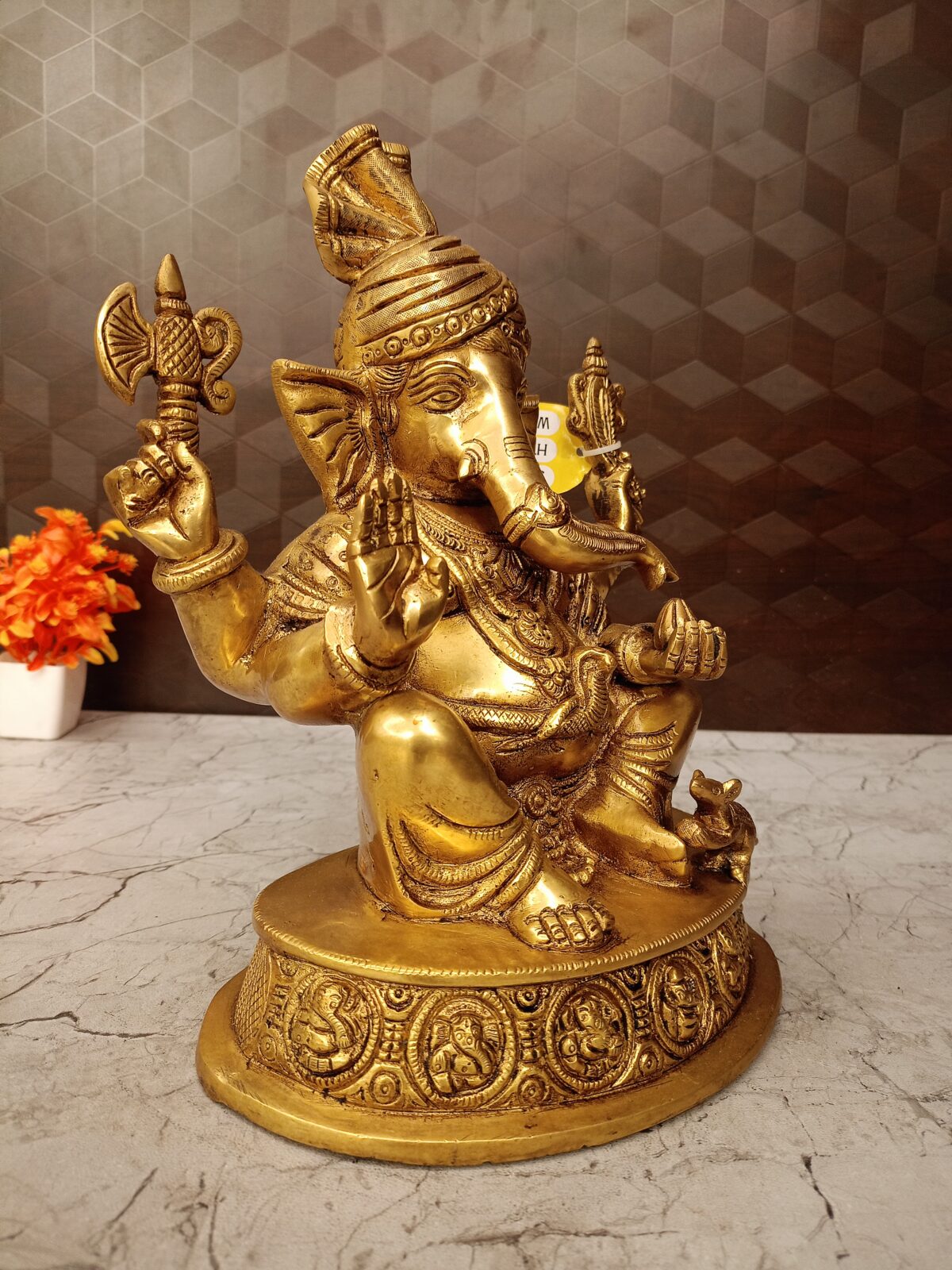 brass pagadi ganesha idol pooja gift vgocart coimbatore india2 scaled