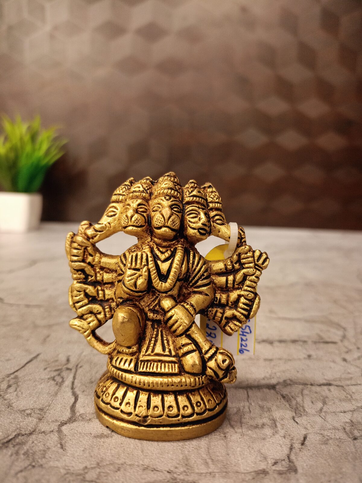 brass panjamuga hanuman idol pooja gift vgocart coimbatore india scaled