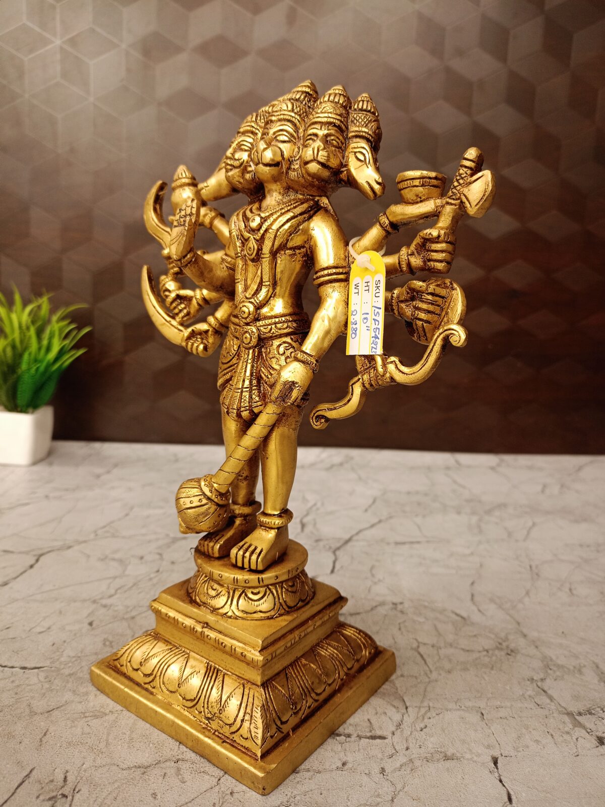 brass panjamuga hanumna idol pooja gift vgocart coimbatore india1 scaled